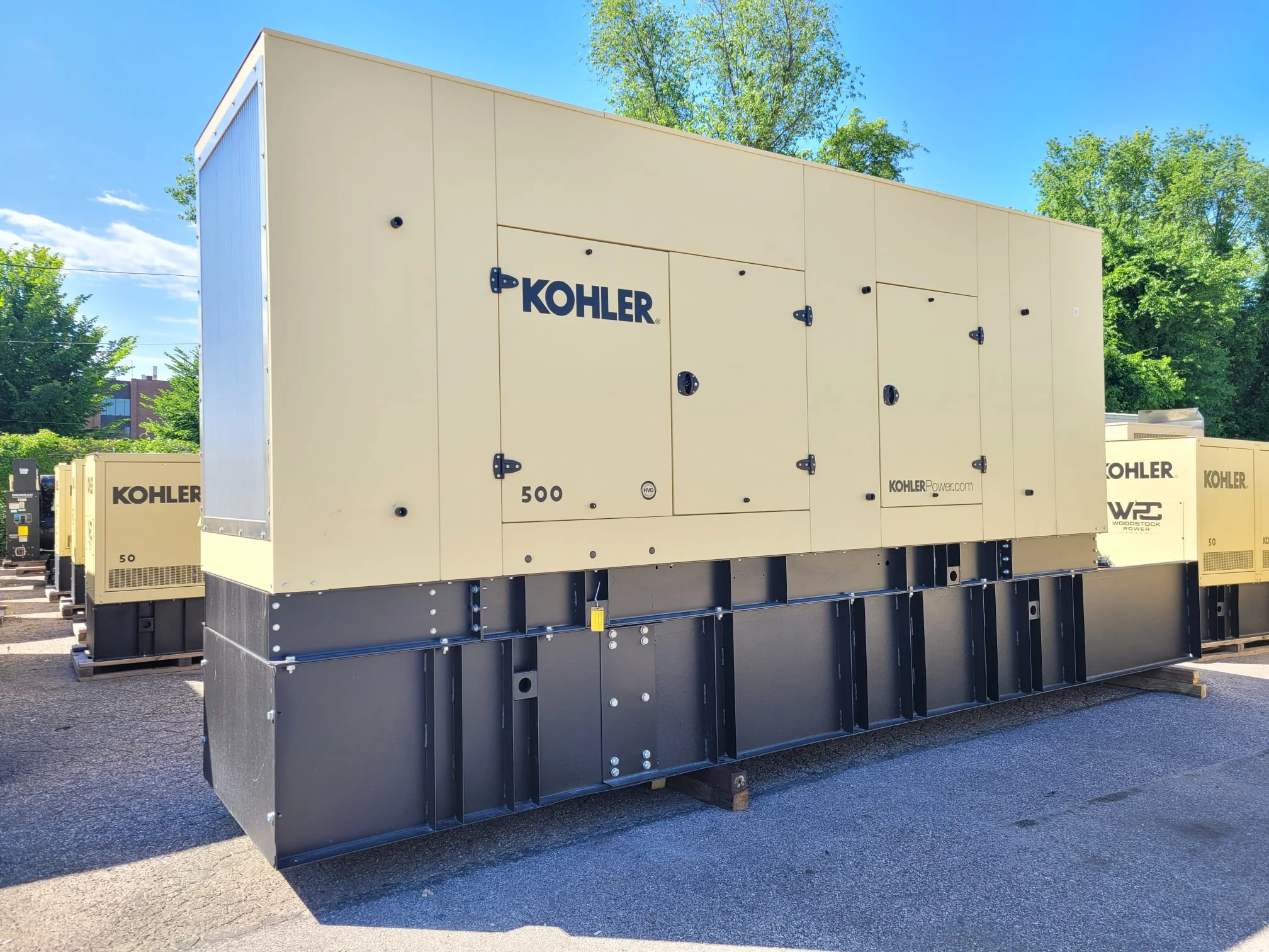 Commercial standby generator installation
